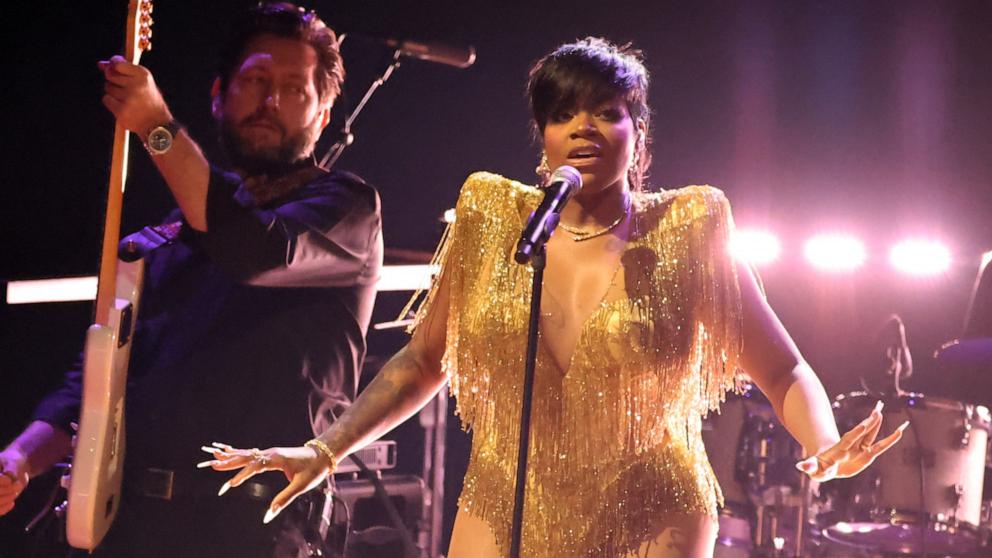 PHOTO: Fantasia Barrino performs onstage during the 66th GRAMMY Awards, Feb. 4, 2024, in Los Angeles.