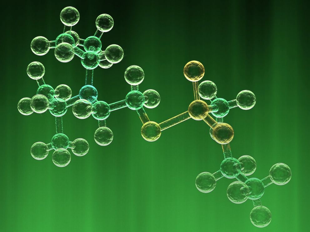 PHOTO: A molecular model of VX, a nerve agent used in chemical weapons is seen here in this undated file photo.