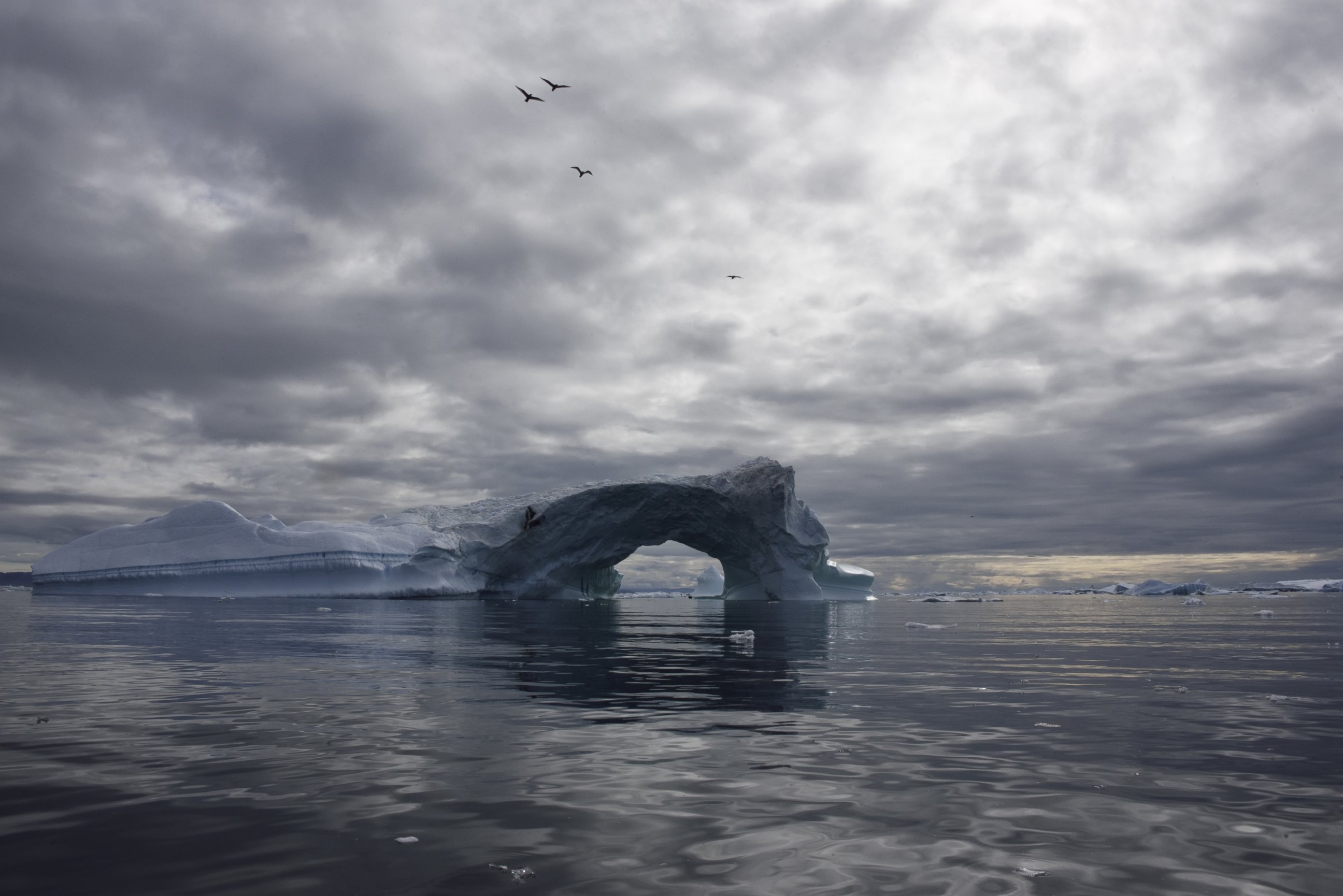 PHOTO: A floating iceberg in Greenland is pictured in this undated stock photo.