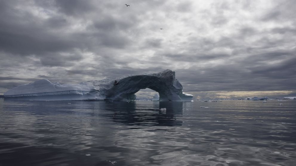 PHOTO: A floating iceberg in Greenland is pictured in this undated stock photo.