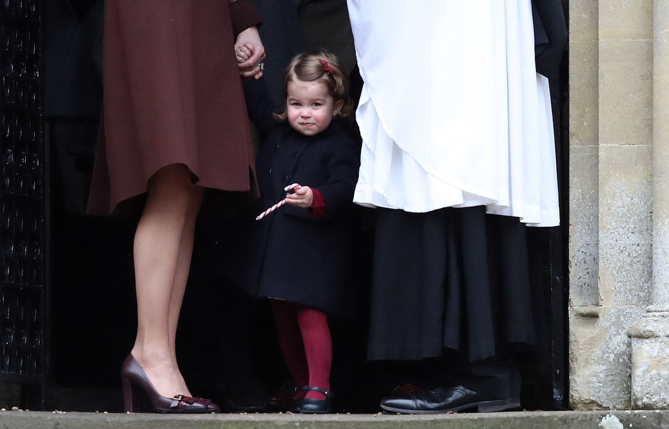 PHOTO: Princess Charlotte of Cambridge is pictured after Christmas Day service at St Mark's Church, Dec. 25, 2016 in Bucklebury, Berkshire. 