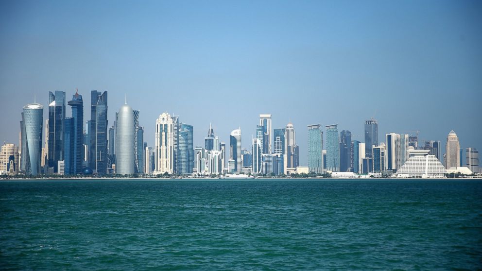 The West Bay skyline of Doha, Qatar's capital city is pictured, Dec. 29, 2015, in Doha, Qatar.  