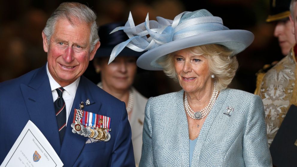 Prince Charles, Prince of Wales and Camilla, Duchess of Cornwall attend a Service of Thanksgiving to mark the 70th Anniversary of VE Day at Westminster Abbey, May 10, 2015, in London.
