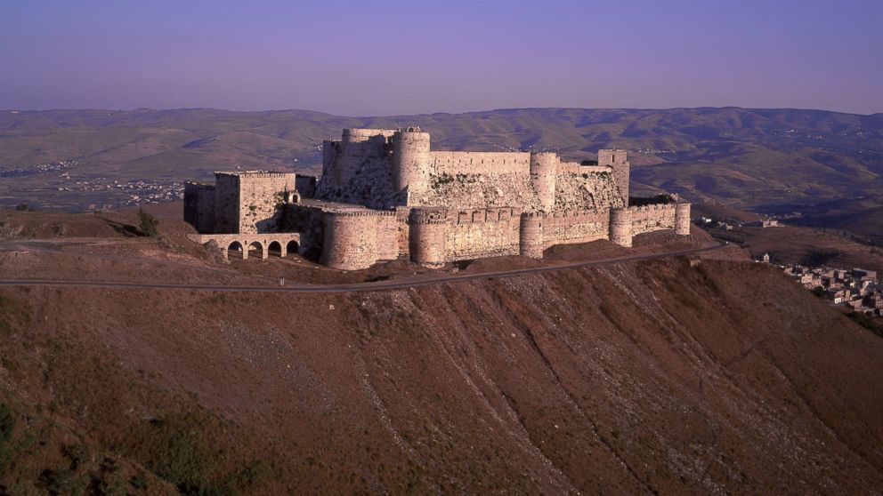 PHOTO:Krak Des Chevaliers is pictured in this undated file photo in Homs, Syria, before the start of the civil war. 