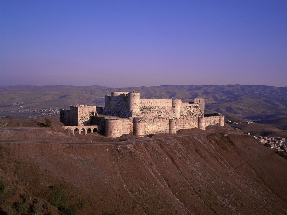 PHOTO:Krak Des Chevaliers is pictured in this undated file photo in Homs, Syria, before the start of the civil war.