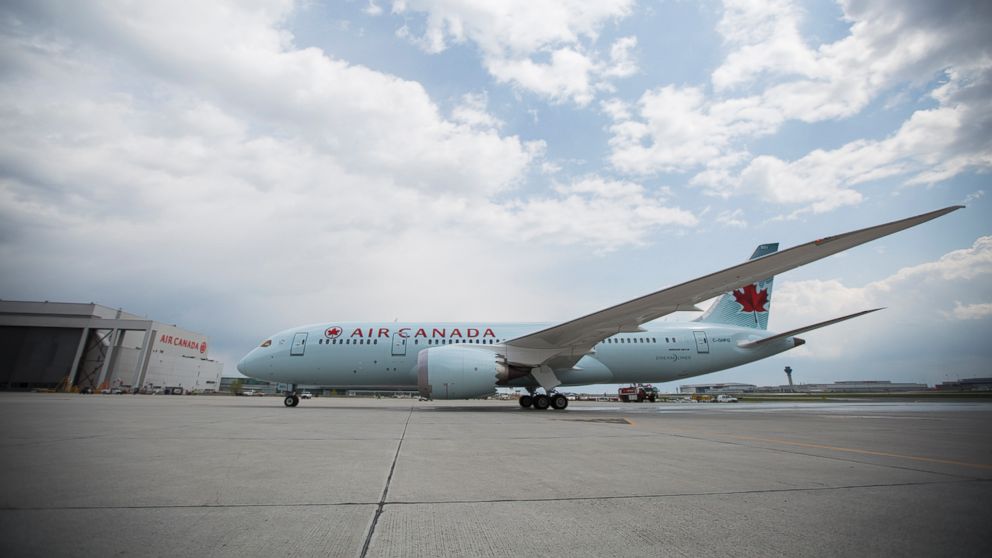 Air Canada's 787 Dreamliner is seen in this file photo, May 18, 2014, in Toronto Pearson International Airport.  