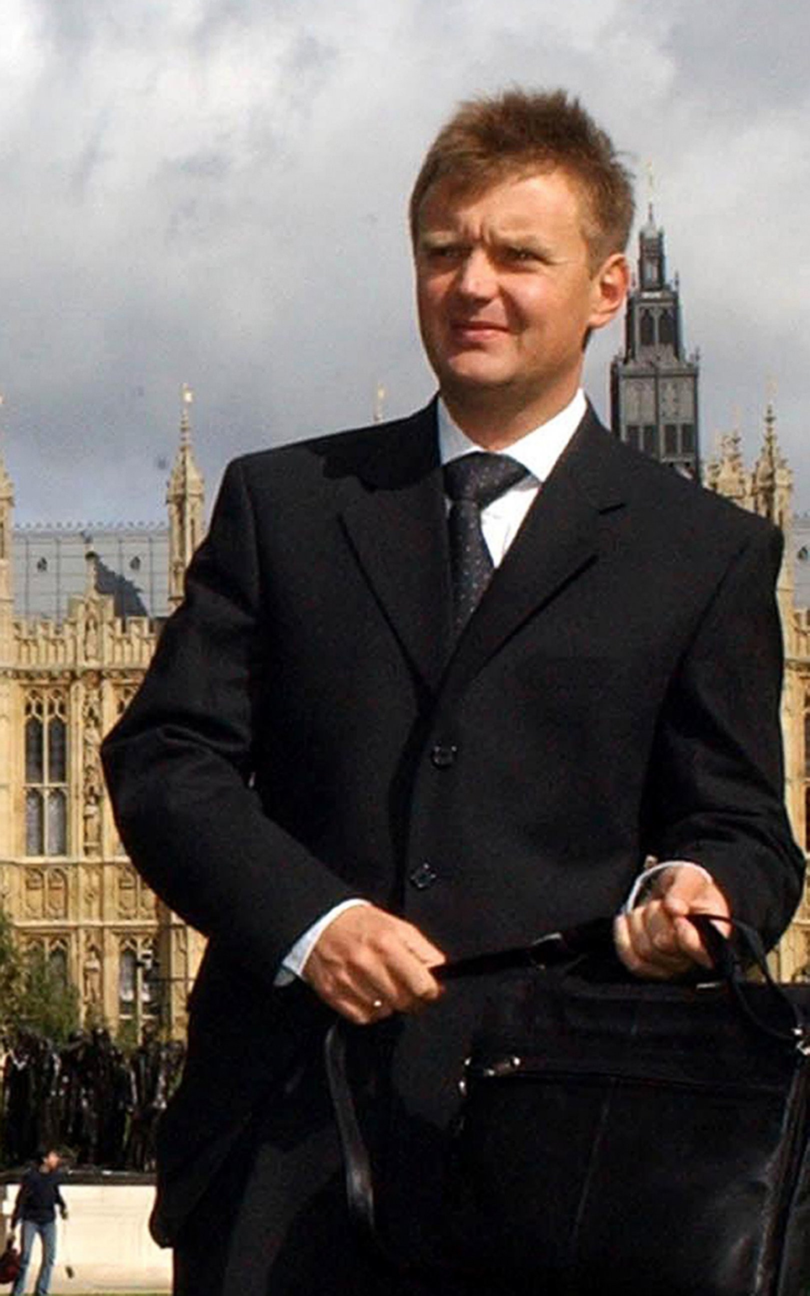 PHOTO: Russian ex-spy and fierce Kremlin critic Alexander Litvinenko, is seen after a press conference in London, Sept. 14, 2004. 