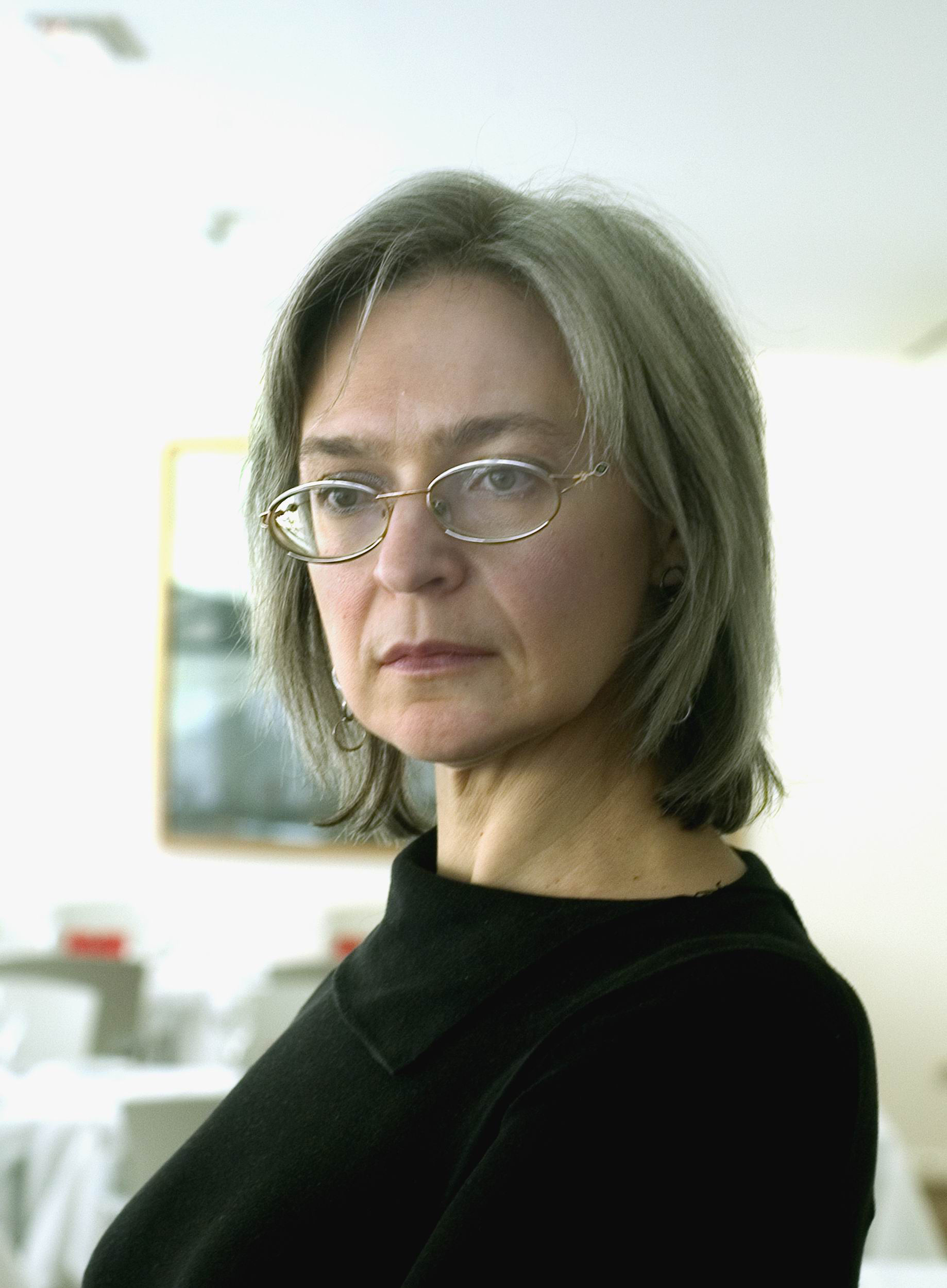 PHOTO: Russian journalist Anna Politkovskaya is photographed on Jan. 1, 2003.