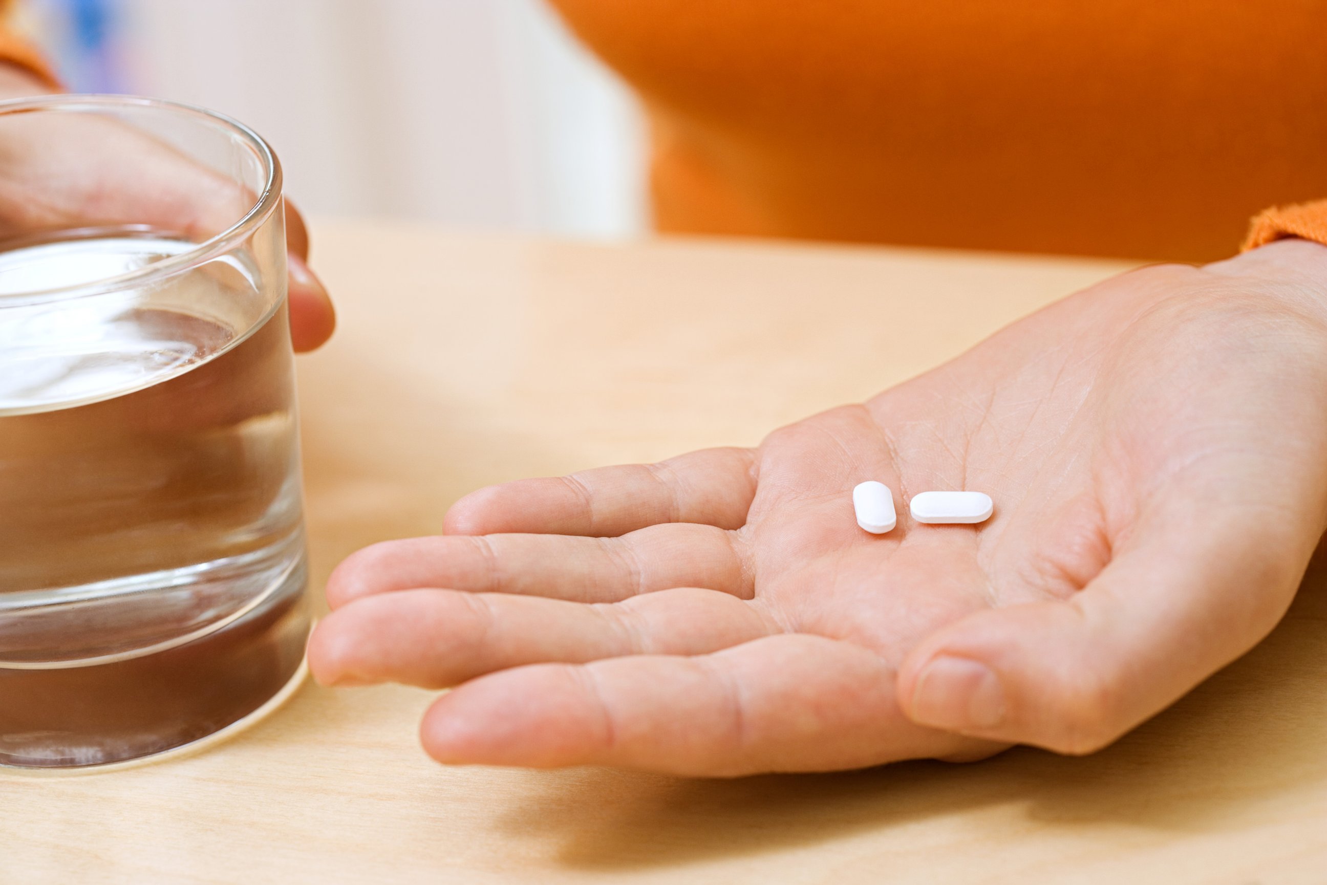 PHOTO: A woman with aspirin is pictured in this stock image. 