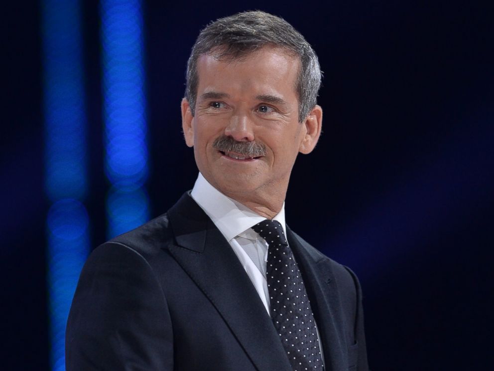 PHOTO: Retired Astronaut Chris Hadfield on stage at the 2014 Juno Awards held at the MTS Centre on March 30, 2014 in Winnipeg, Canada.