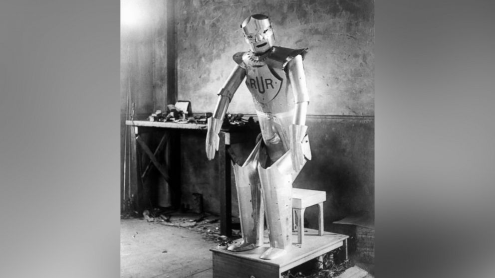 Captain William Richards and Alan Herbert Reffell have designed and built a knight-like robot named Eric and able to perform the same tasks as a human being, 1928, in Gomshall, United Kingdom.