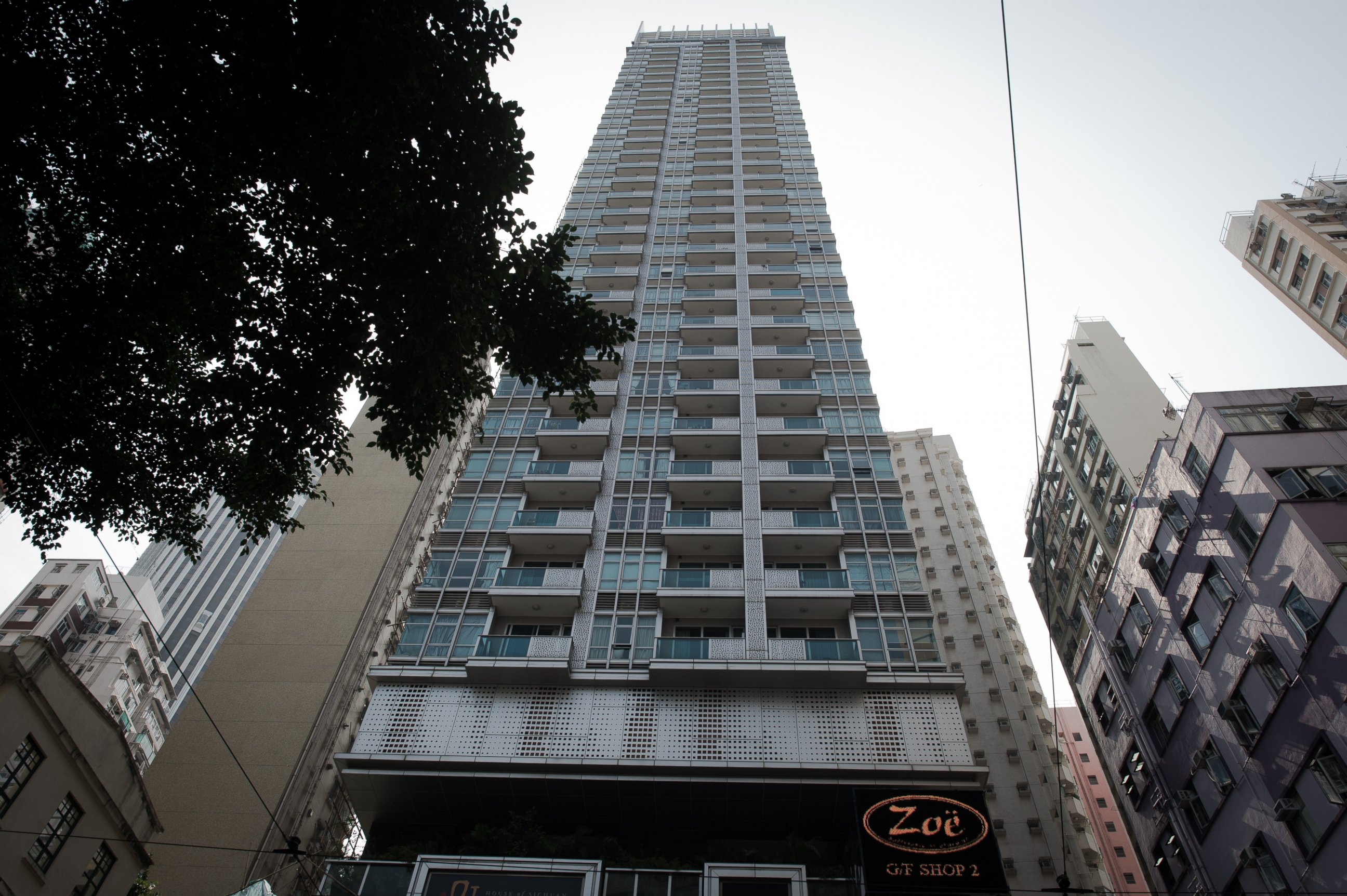 PHOTO: A general view shows the J Residence building in Hong Kong on Nov. 2, 2014. 