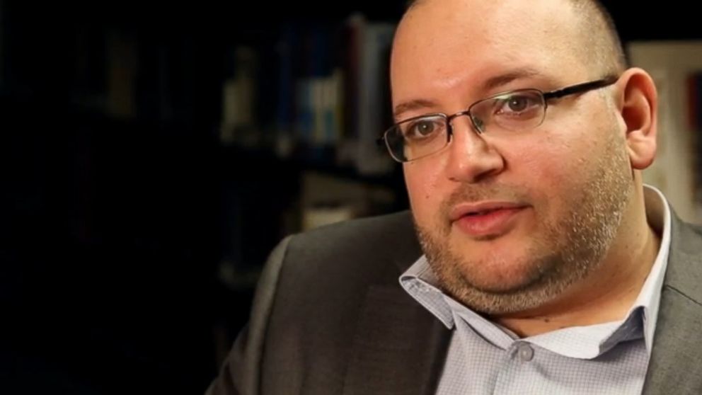 This file photo shows Jason Rezaian at The Washington Post, Nov. 6, 2013 in Washington.