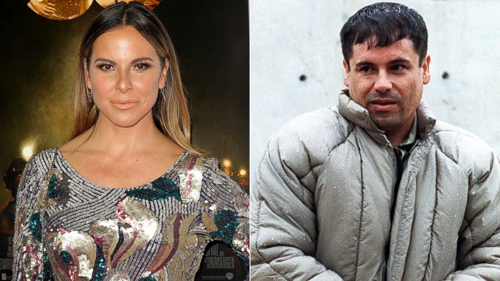 Kate del Castillo, left, and Joaquin "El Chapo" Guzman.