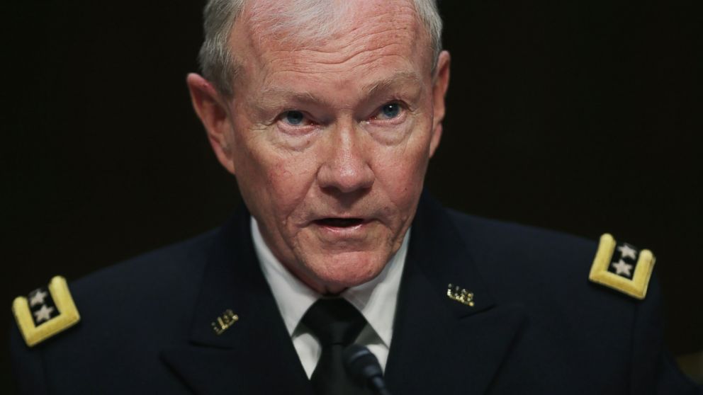 Chairman of the Joint Chiefs of Staff Gen. Martin Dempsey testifies before the Senate Armed Services Committee in Washington, May 6, 2014.