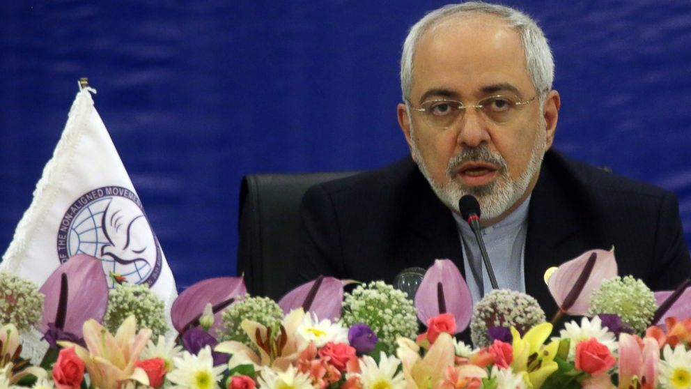 Iranian Foreign Minister Mohammad Javad Zarif speaks during a meeting on the situation in Gaza, August 4, 2014 in Tehran, Iran.