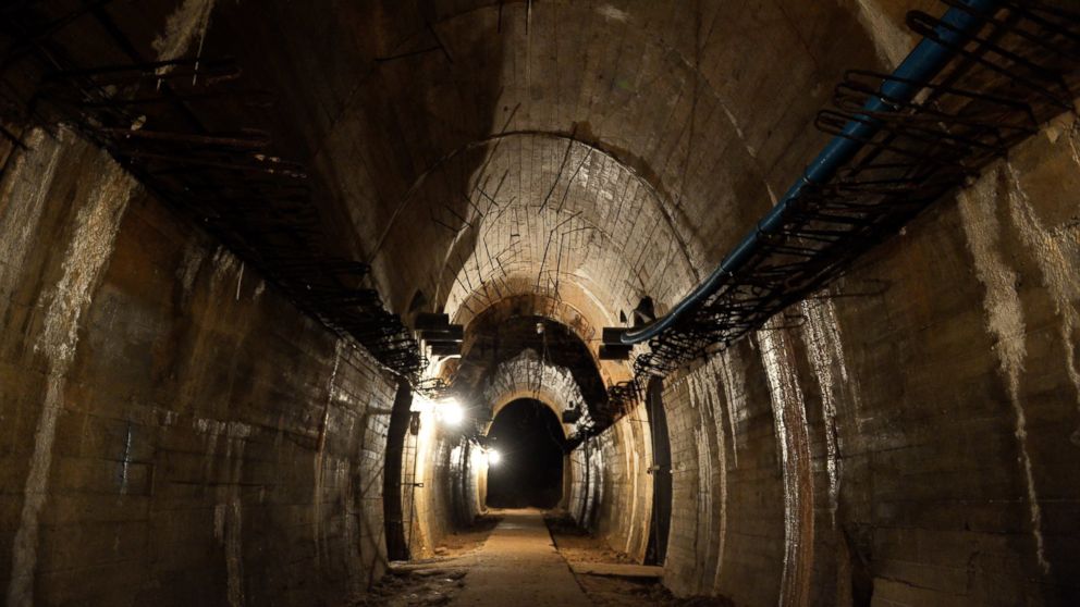 Underground galleries, part of Nazi Germany "Riese" construction project are pictured under the Ksiaz castle in the area where the "Nazi gold train" is supposedly hidden underground, August 28, 2015 in Walbrzych, Poland. 