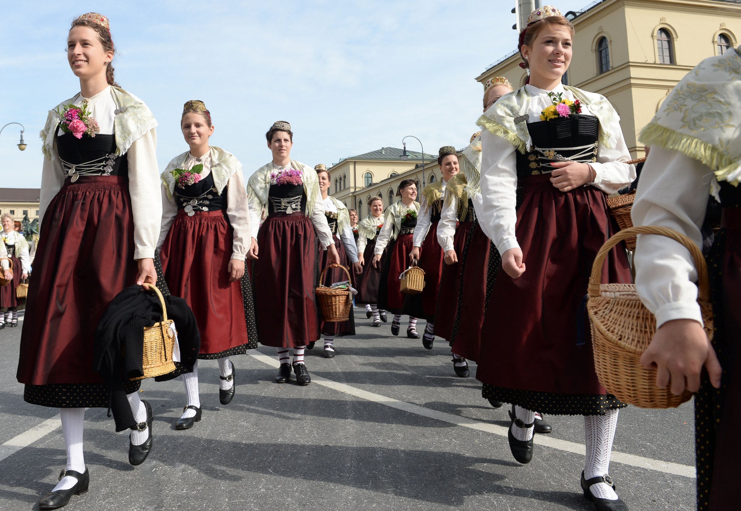 PHOTO: Women wearing the traditional dirndl 