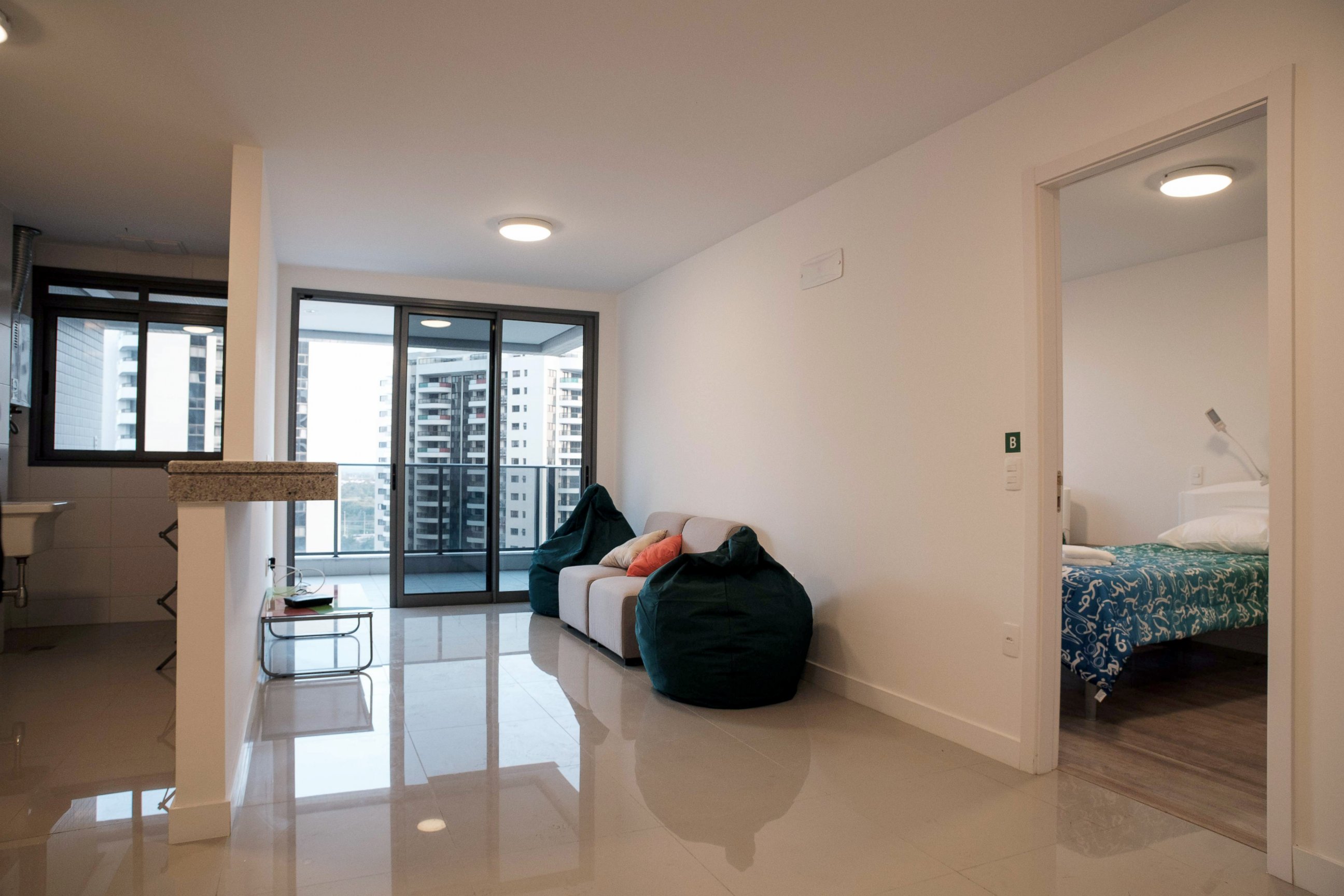 PHOTO: View of an athlete's room at the Olympic and Paralympic Village for the 2016 Rio Olympic Games in Rio de Janeiro, July 23, 2016. 