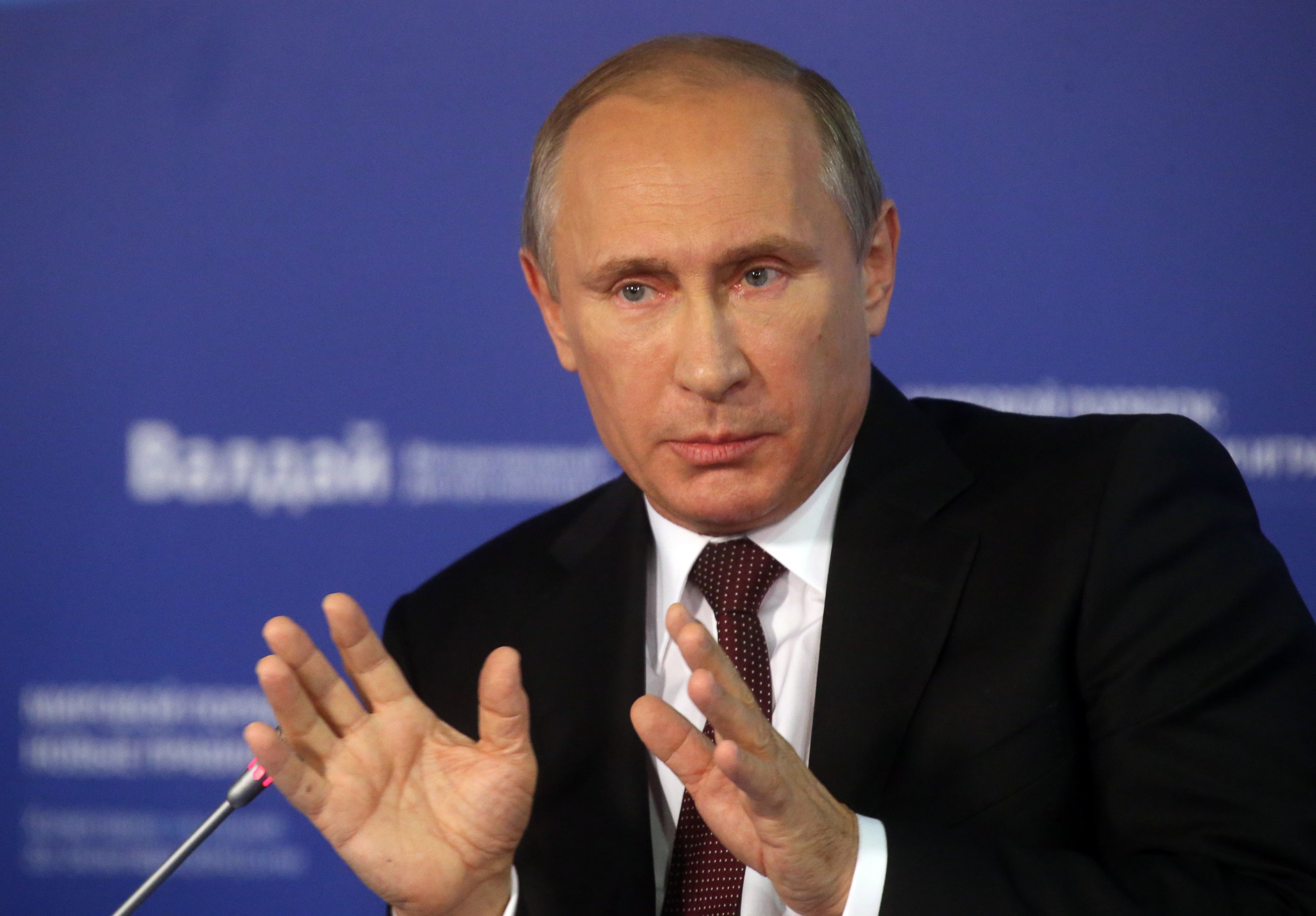 PHOTO: Vladimir Putin is pictured on Oct. 24, 2014 in Sochi, Russia. 
