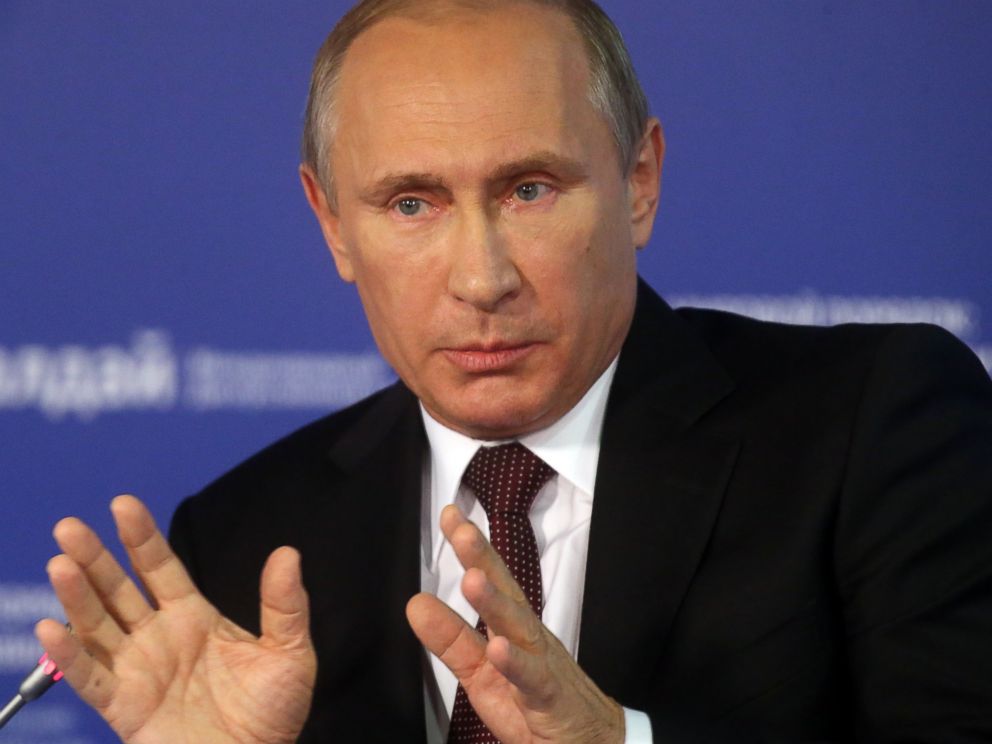PHOTO: Vladimir Putin is pictured on Oct. 24, 2014 in Sochi, Russia.