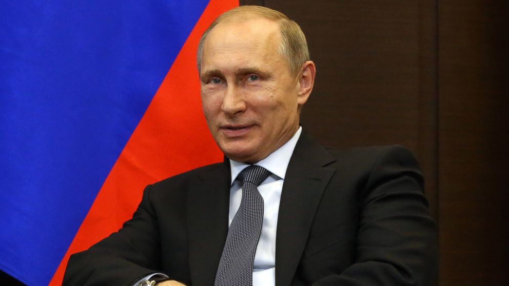 Russian President Vladimir Putin attends a meeting, May 15, 2015, in Sochi, Russia. 