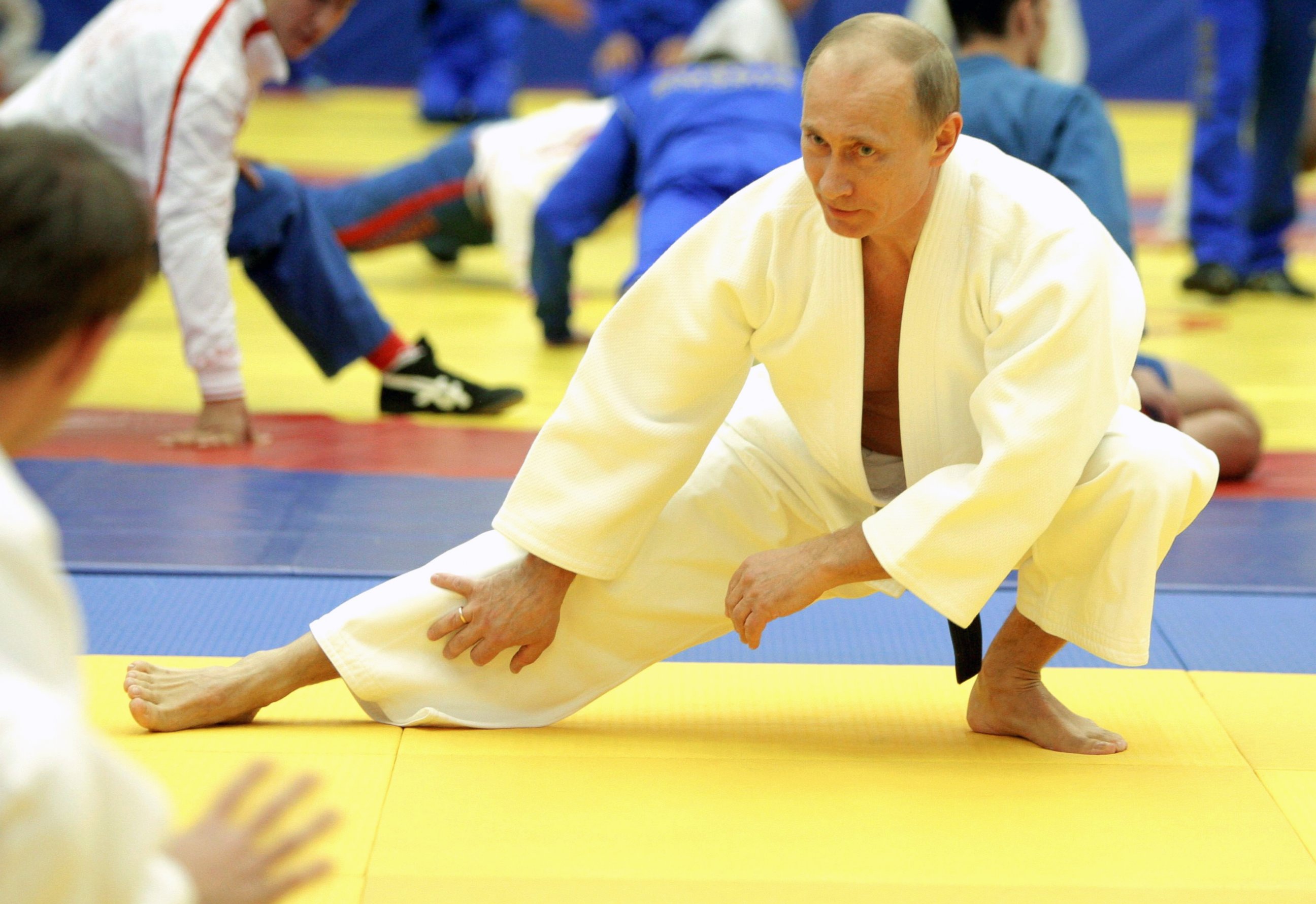 PHOTO: Russia's Prime Minister Vladimir Putin takes part in a judo training session at the Moscow sports complex in St. Petersburg, Dec. 22, 2010. 
