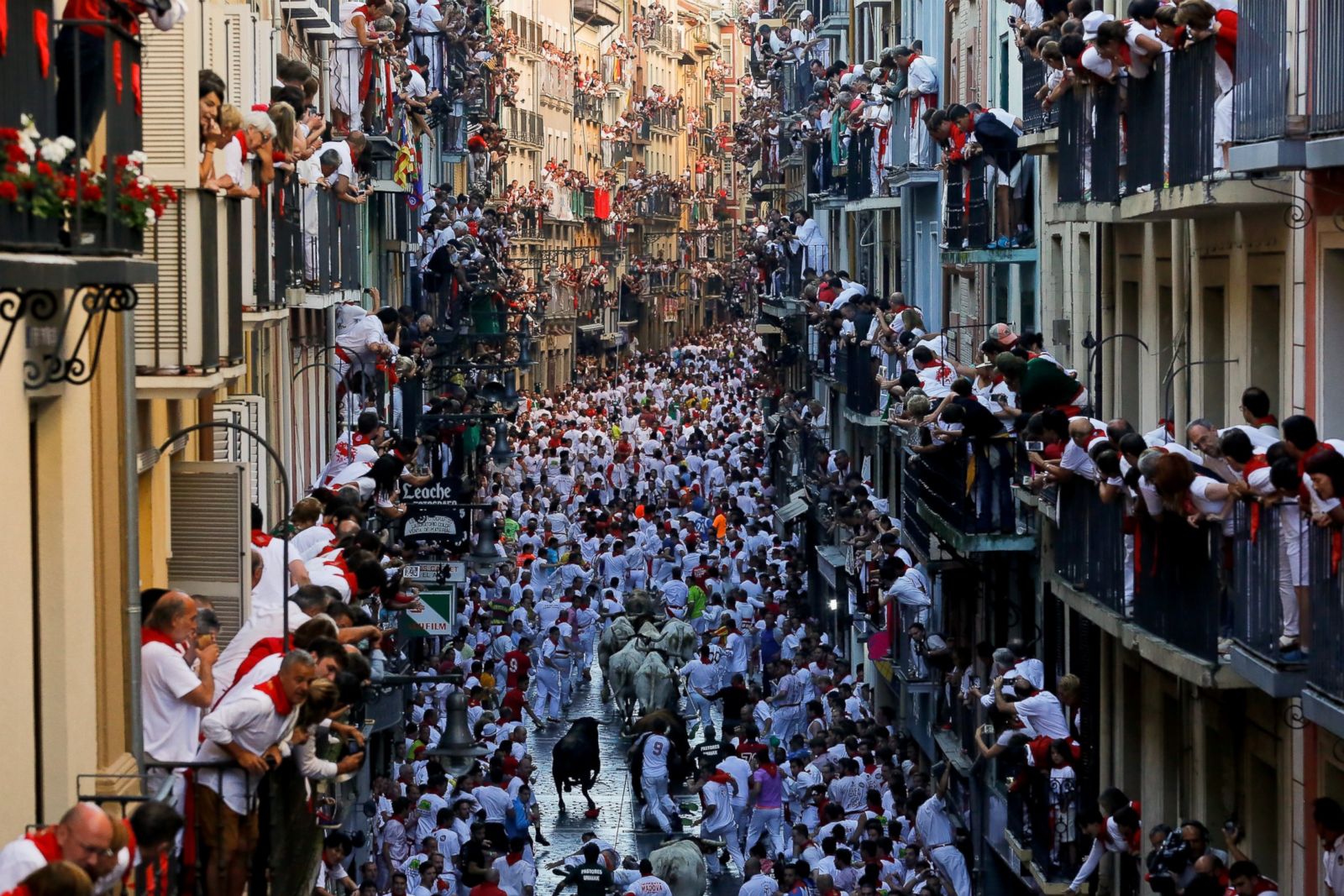 Running Of The Bulls In Pamplona - ABC News