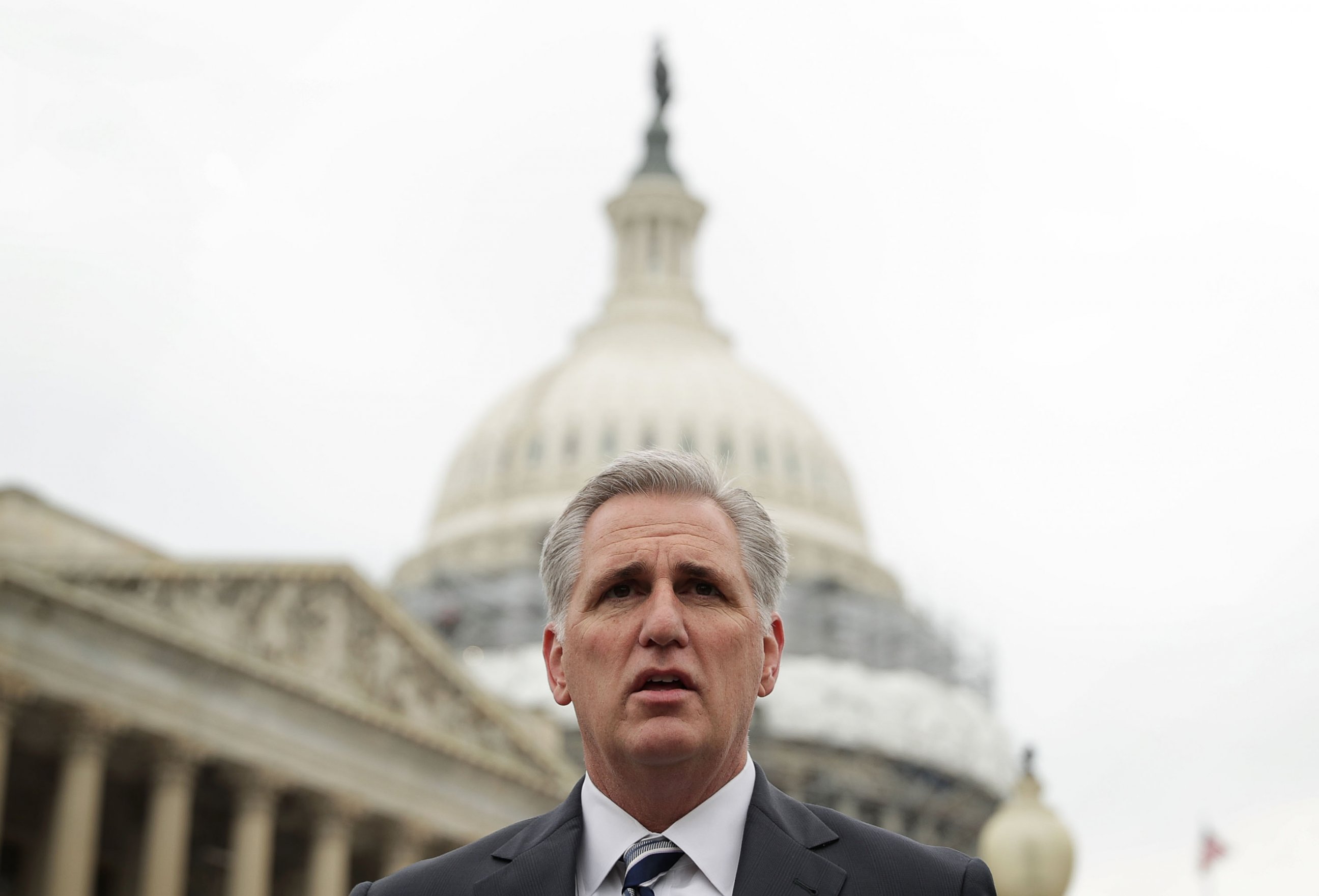 PHOTO: U.S. House Majority Leader Rep. Kevin McCarthy (R-CA) speaks during a news conference, May 19, 2016, on Capitol Hill in Washington. 
