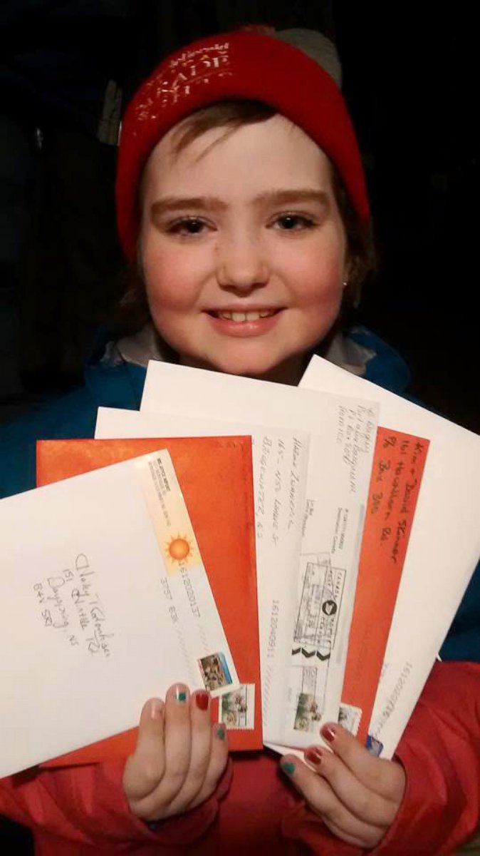 PHOTO: Juanita Rodenhiser is asking for Christmas cards to be sent to her 9-year-old daughter, Hailey, who is battling leukemia. 