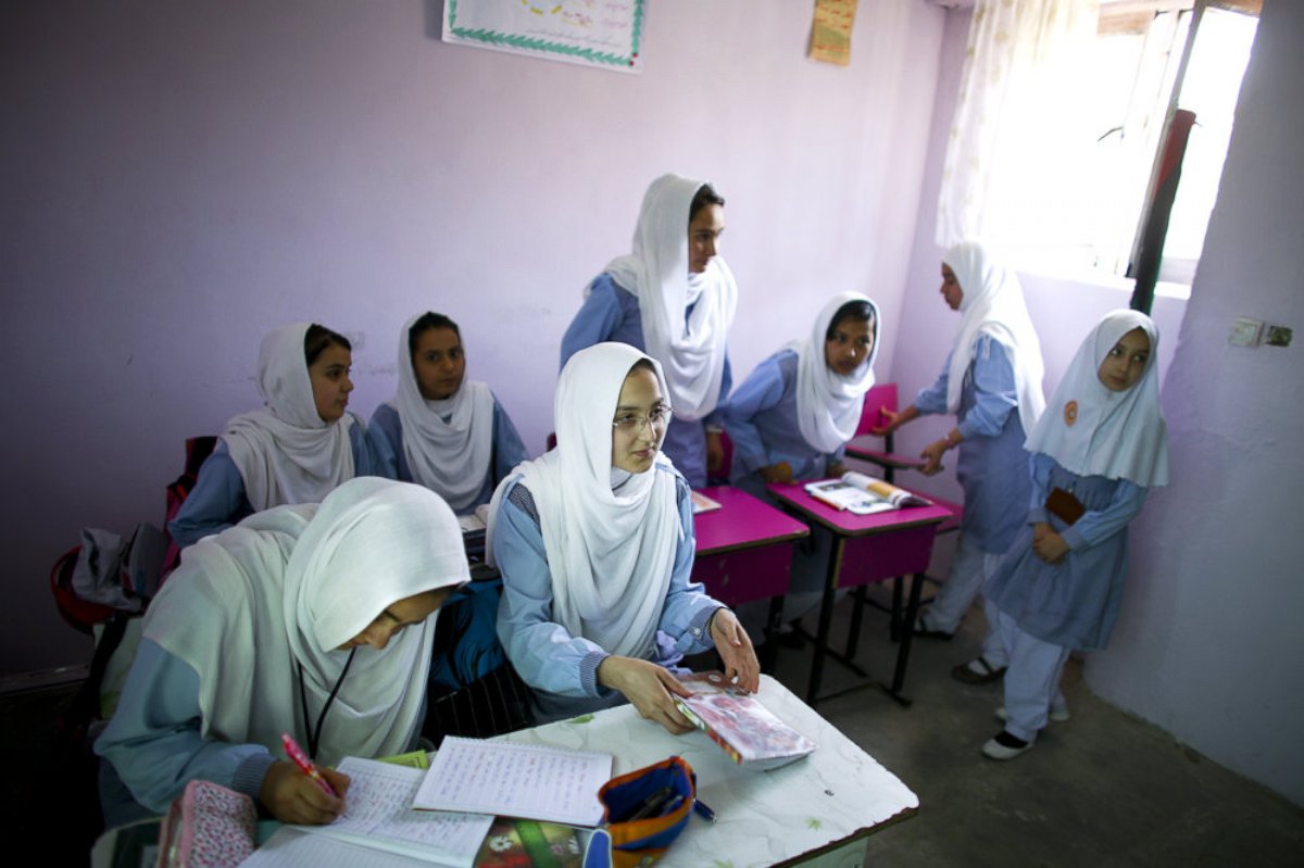 PHOTO:An image shot on assignment for NPR published with "Meet The Cool Girls At A High School In Kabul: #15Girls," in 2015.