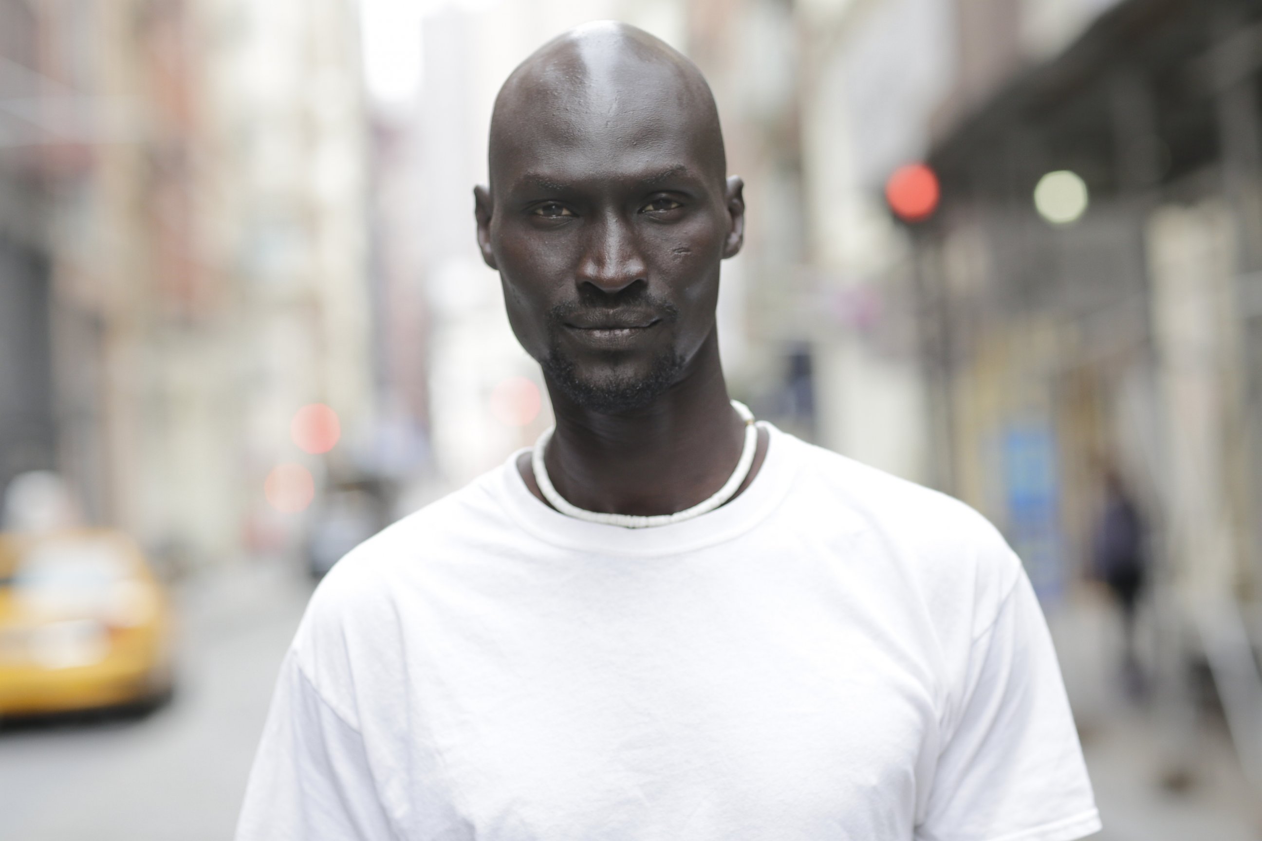 PHOTO: Ger Duany's  journey has taken him from child refugee to international fashion model and the lead in "The Good Lie."  He recently returned to Africa to search for his family in refugee camps.  