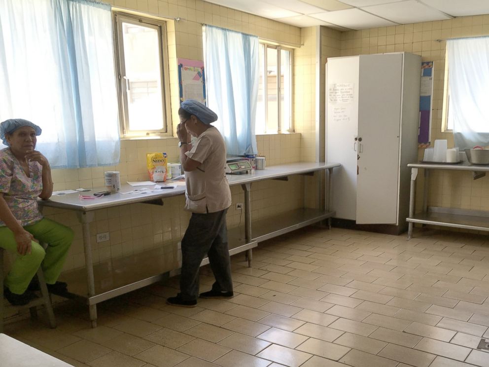 PHOTO: At the JM de los Rios Childrens Hospital in Caracas, Venezuela, most patients have to bring their own food as the hospitals kitchen has been closed for months due to lack of resources and looting.
