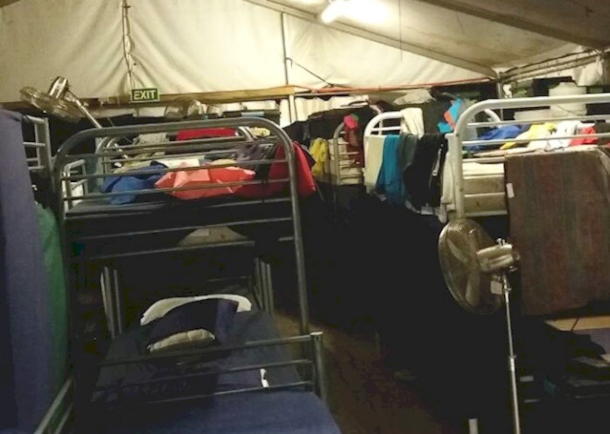 PHOTO: Over 400 asylum seekers and refugees remain in cramped tents in Australia’s Refugee Processing Center on Nauru.