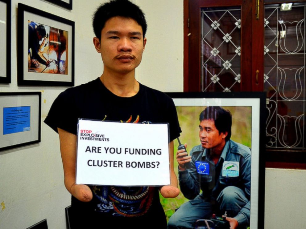 PHOTO: Phongsavath Manithong, Ban Advocate and cluster munition survivor, Laos.