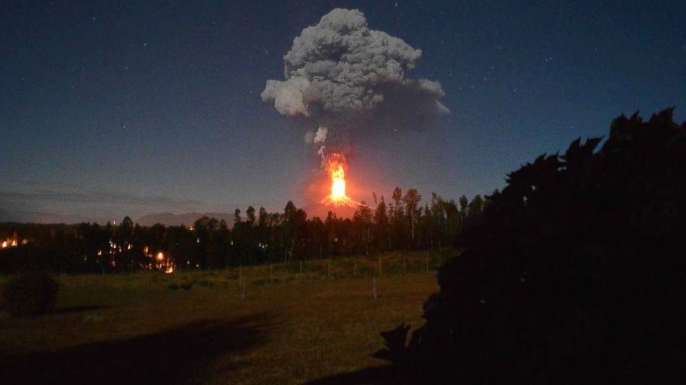 PHOTO: Chile's Villarrica volcano can be seen erupting, March 3, 2015.