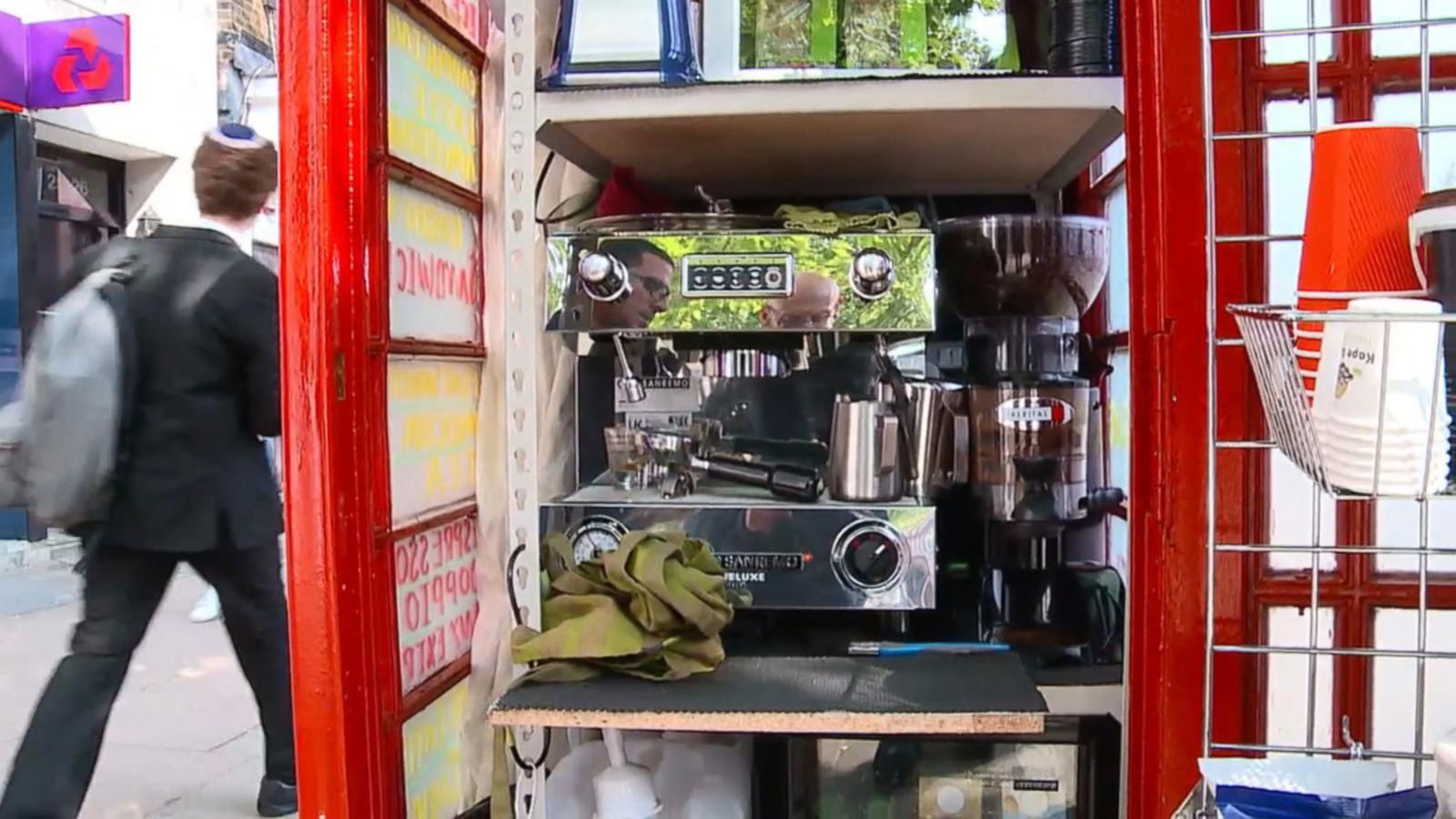 Great Britains Iconic Phone Booth Becomes Full-Service Coffee Shop photo