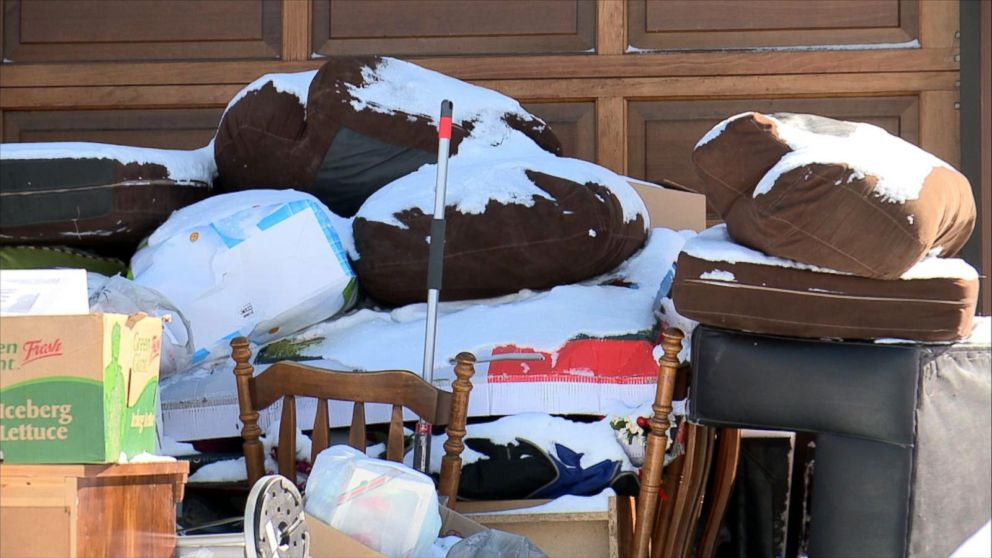 PHOTO: A married couple from Ottawa, Canada, said they woke up on March 2, 2016, to find "the entire content's of a stranger's home" on their driveway. 