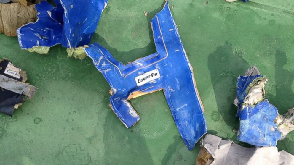 The Egyptian Armed Forces posted photos on its Facebook page of debris it said is from EgyptAir Flight 804.