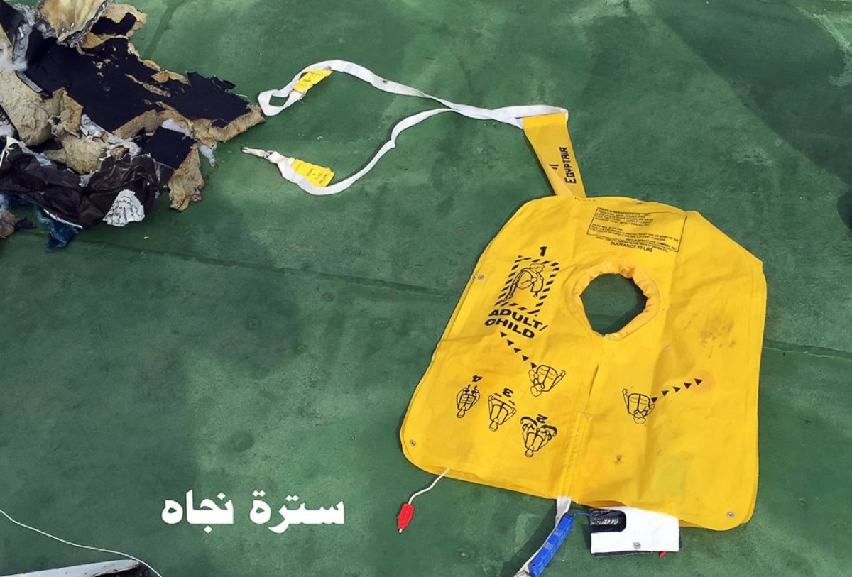 PHOTO: The Egyptian Armed Forces posted photos on its Facebook page of debris it said is from EgyptAir Flight 804.