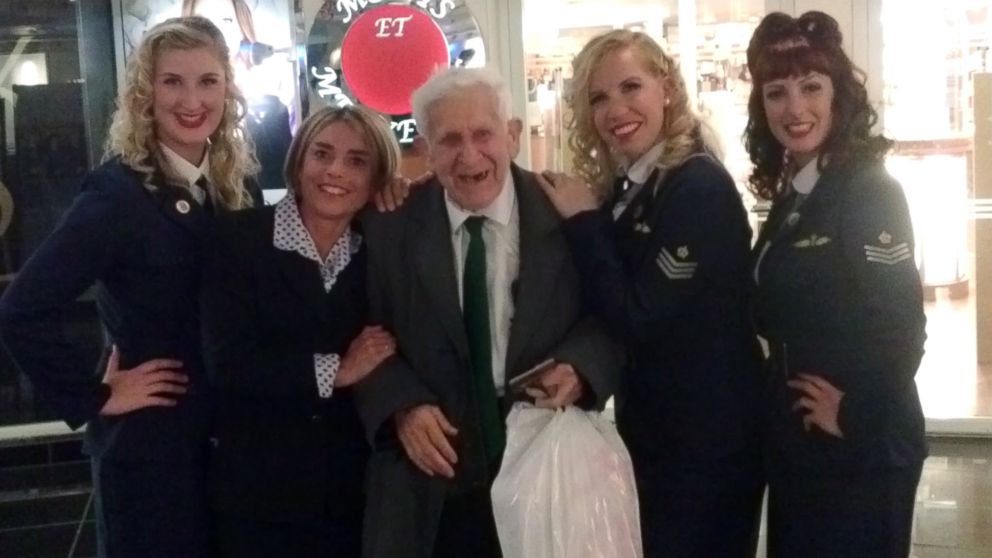 PHOTO: British D-Day veteran Bernard Jordan, 89, sneaked out of a nursing home on England's south coast on Thursday and turned up in Normandy today to mark the invasion's 70th anniversary, authorities said.
