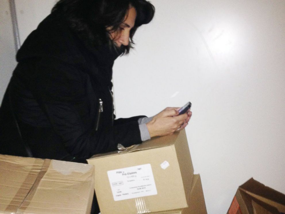 PHOTO: A woman is seen during a standoff at a Kosher market in Paris, Jan. 9, 2015.