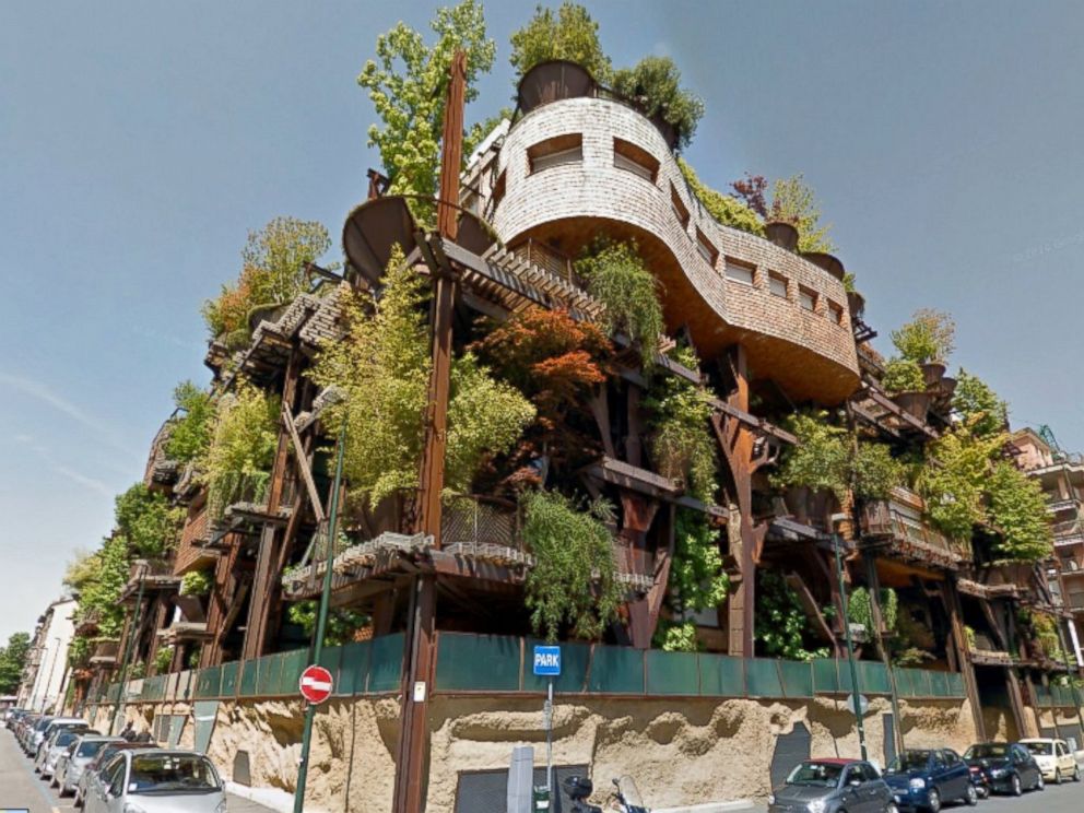 Treehouse Apartment Building in Italy Protects Residents From Air