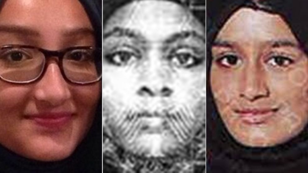 PHOTO: (L-R) These images released by Scotland Yard show Kadiza Sultana, Amira Abase and Shamima Begum.
