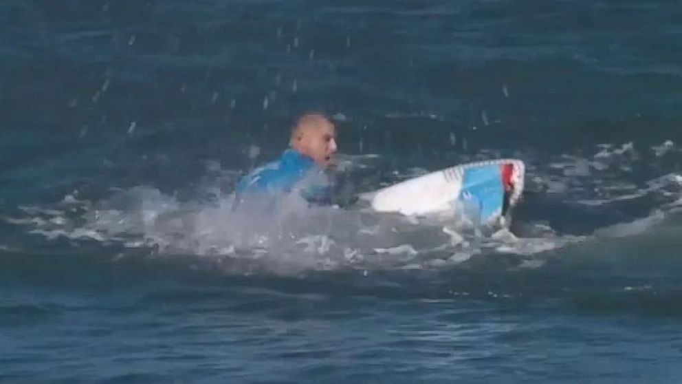 PHOTO: The J-Bay Open has been called off after finalist Mick Fanning (AUS) was attacked by a shark in the lineup, July 19, 2015. 