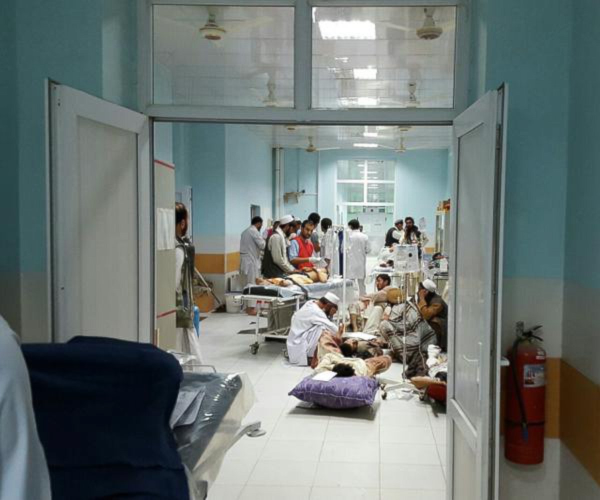 PHOTO: @MSF_Press posted this photo to Twitter on Oct. 2, 2015 with the caption,"This was #MSF's trauma hospital in #Kunduz earlier this week, where staff treated 300+ injured in violence."