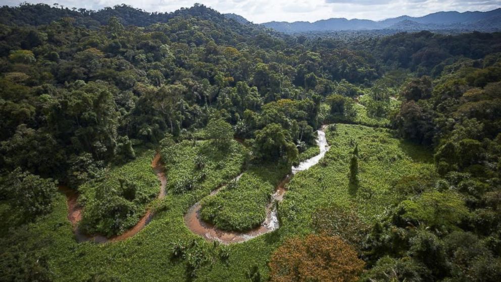 PHOTO: A stream winds through part of an unexplored valley in Mosquitia in eastern Honduras, a region long rumored to contain a legendary “White City,” also called the City of the Monkey God.