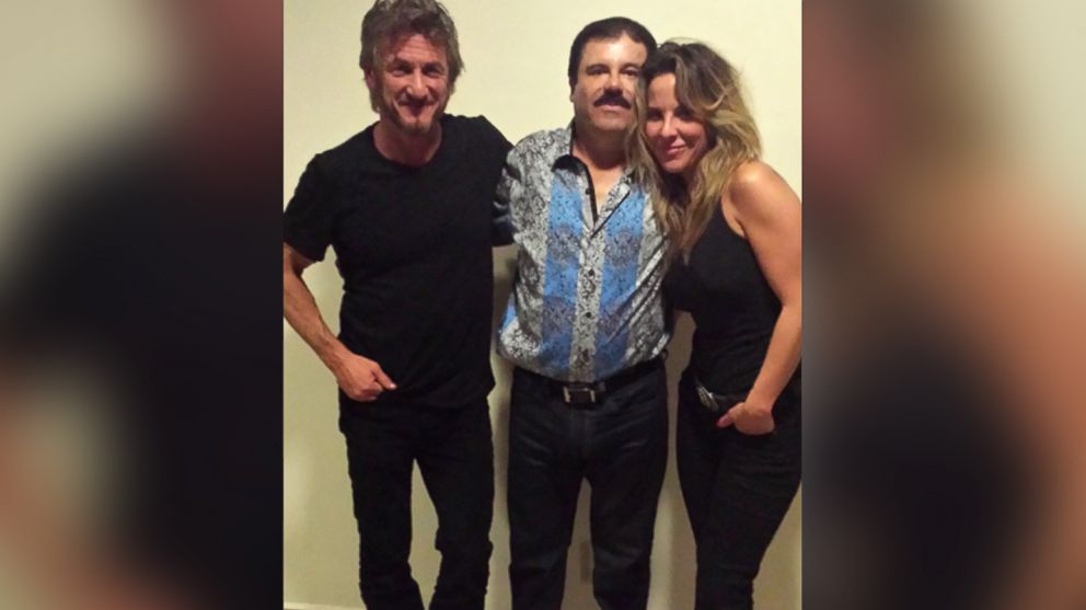 PHOTO: Actor Sean Penn and actress Kate del Castillo are pictured together with notorious Mexican drug kingpin Joaquin "El Chapo" Guzman during their meeting.