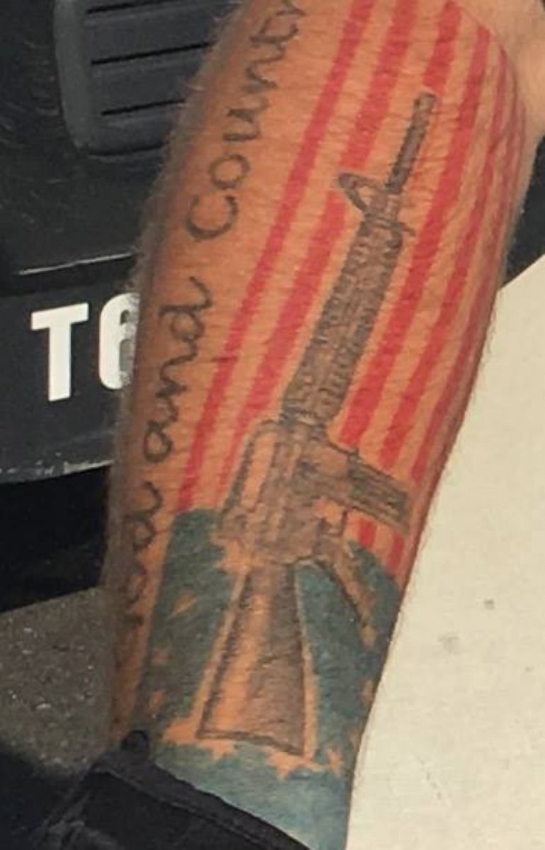 PHOTO: A Philadelphia police officer is under review by his department after claims that a tattoo on his forearm represents the official insignia of Adolf Hitler's Nazi Party.