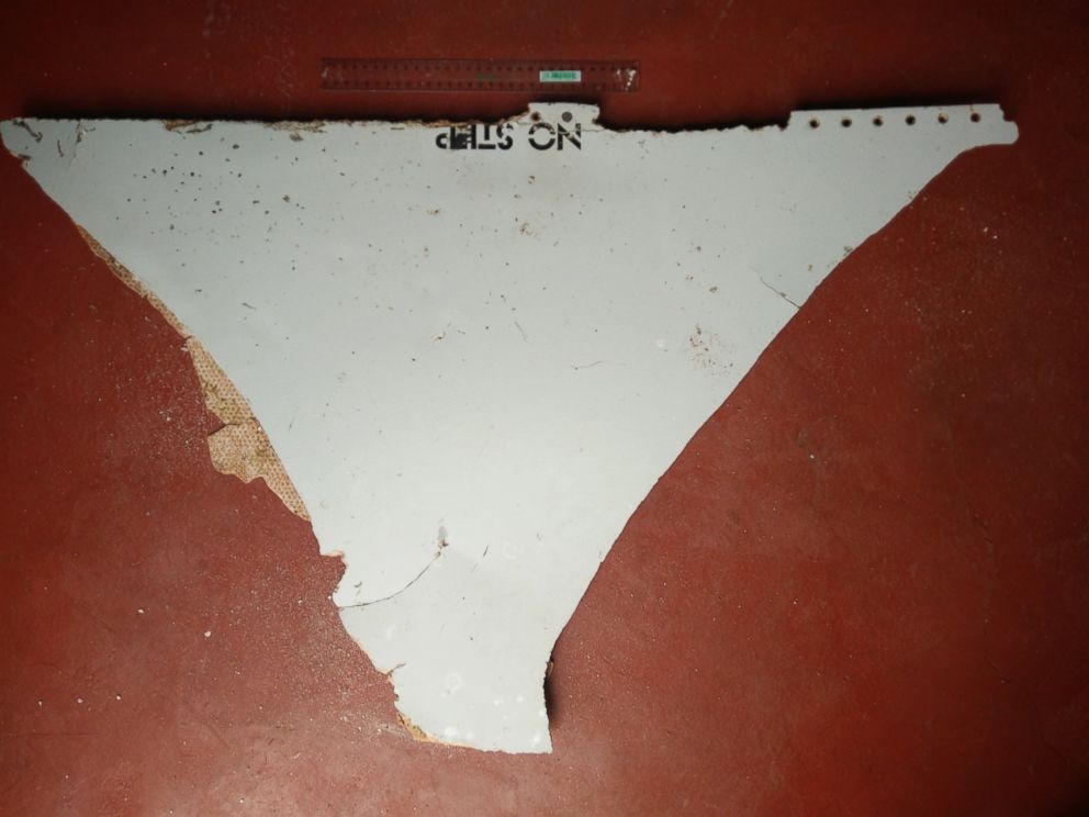 PHOTO: A piece of debris found in Mozambique is pictured here. Officials believe it could be part of a Boeing 777.  